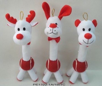 White long neck dog toy