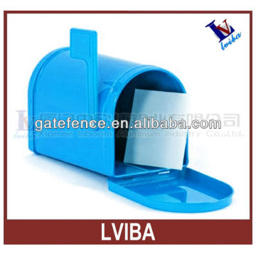 Modern decorative blue design metal mailbox