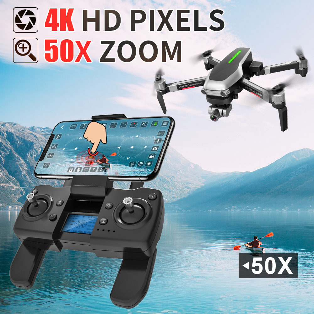 L109 PRO GPS Drone With 2-axis Gimbal Anti-shake Selfstabilizing Wifi FPV 4K Camera Brushless Quadcopter VS SG906 PRO F11 ZEN K1