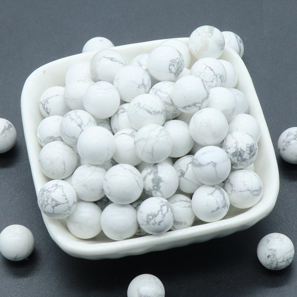 Howlite Balls de 10 mm curación esferas de cristal Energía decoración del hogar y metafísica