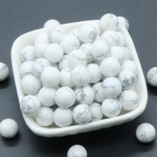 20MM Howlite Chakra Balls for Stress Relief Meditation Balancing Home Decoration Bulks Crystal Spheres Polished