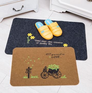 Factory produces high quality embroidery door mats