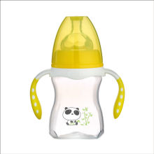 Two-color design PP baby bottle custom logo 240ml
