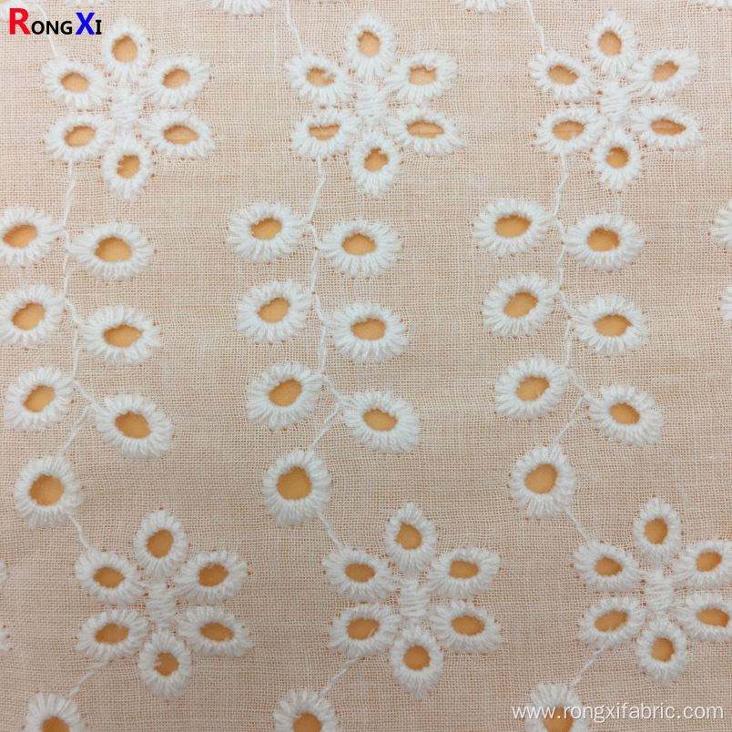 embroidery Plastic Cotton Pants Fabric