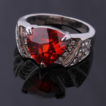Xld-214 Engagement Ring Ruby Diamond With Silver Ring 2012 Newest