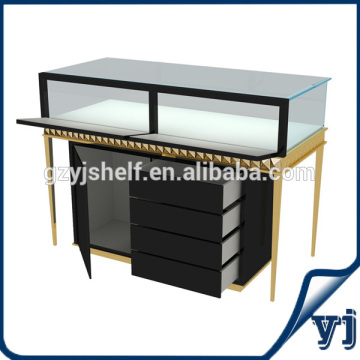 Jewelry Display Showcase with Drawer, Glass Display