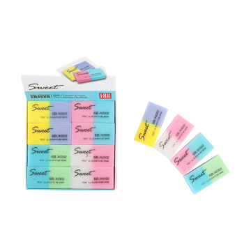 PVC Soft Transparent Clear Eraser for Students and Office