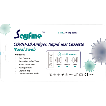 Europe Home Use COVID-19 Antigen Rapid Selt-Testing Cassette