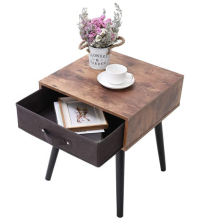 2-piece set table with 1 storage drawer nightstand