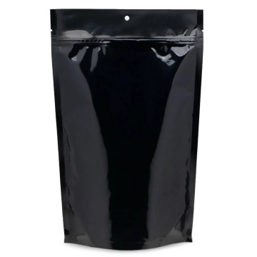 Black Stand Up Bags for Organic Product Packaging