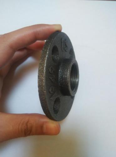 black malleable iron floor flange for furniture