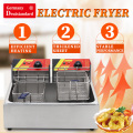 commercial table top 12L electric fryer with stainless steel