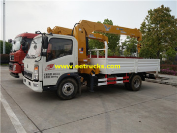 HOWO 3ton Lattice Boom Truck mounted Cranes