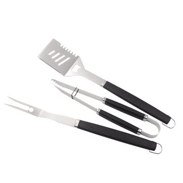 Conjunto de ferramentas 3pcs antiderrapante para churrasco