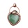 Collar de piedra preciosa de cristal natural para mujeres hombres retro de cobre rojo colgante colgante clásico joyería de regalo