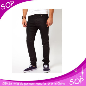 Slim fit wholesale brans men's skinny jeans denim