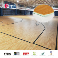 Piso esportivo de basquete em PVC de baixo custo