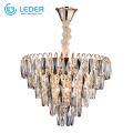 LEDER Living Room Crystal Chandelier Lights