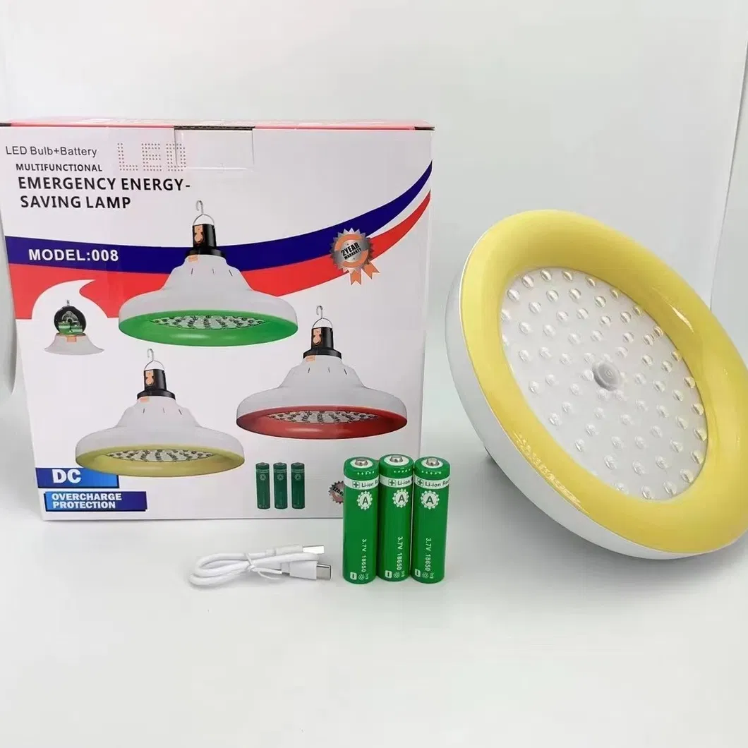 Portable Rechargeable LED Light Bulb for Power Failures