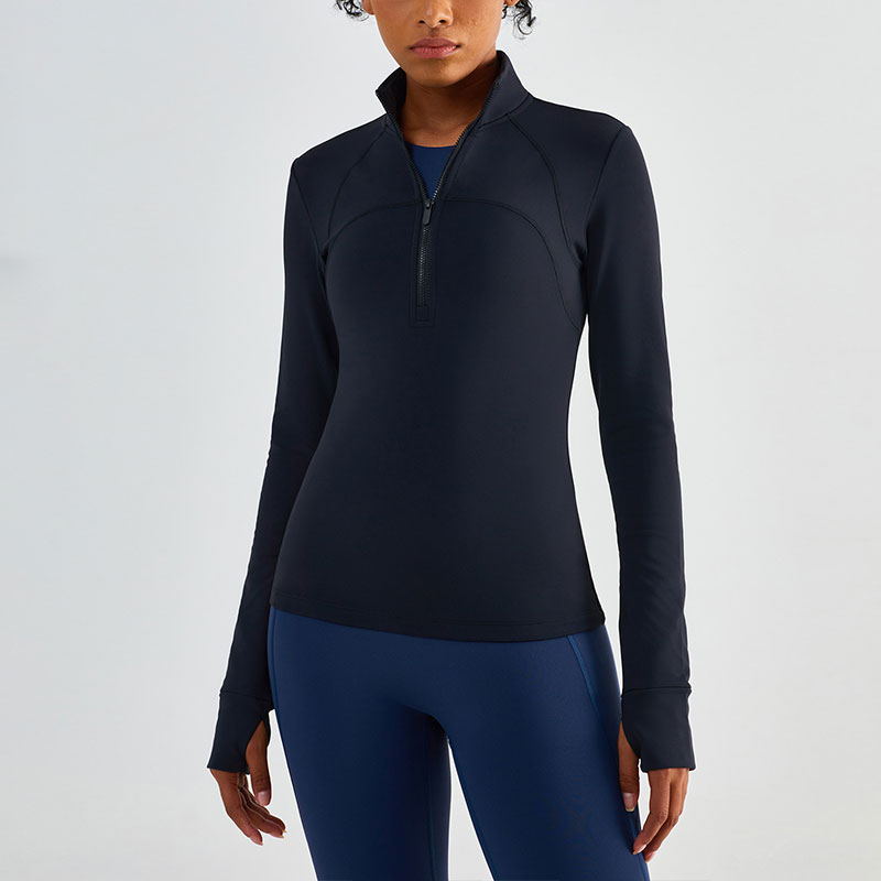 Winter Blush Women Equine Baselayer Half Zipper Tops