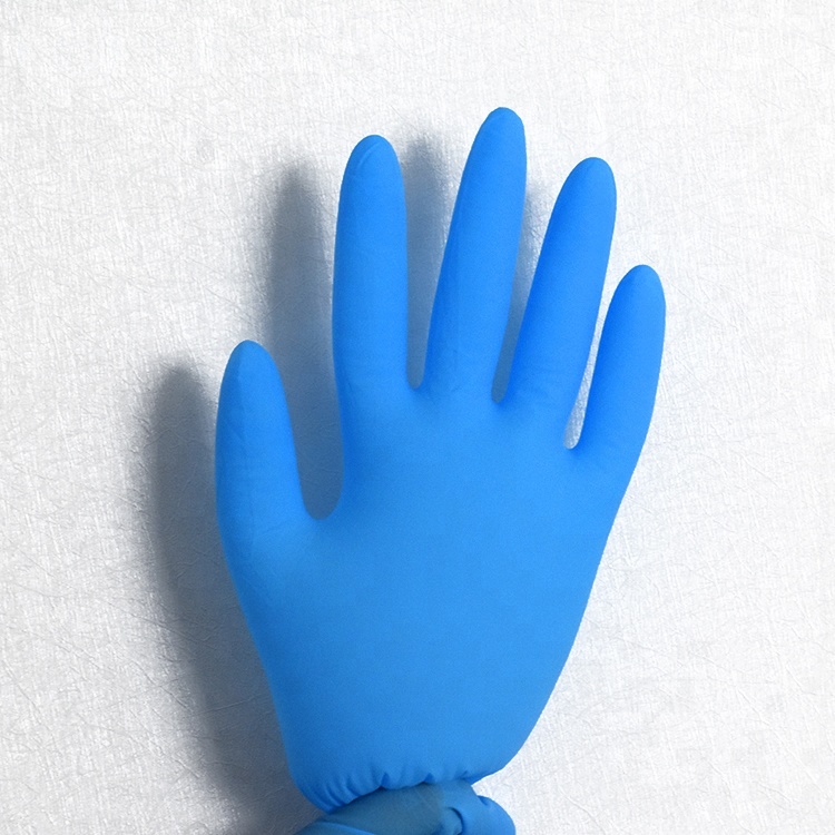 Great Quality Factory Direct Sale 100pcs Box Waterproof Food Processing Blue Nitrile Gloves