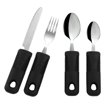 JHY Popular 4-Piece Adaptive Utensils: Special Supplies for Rehabilitation Aid and Tableware