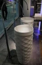 limestone pedestal sink