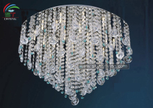 modern k9 clear crystal ceiling light
