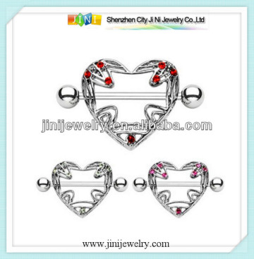 rhinestone nipple ring