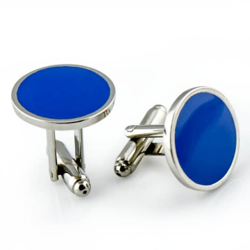 blue crystal Novelty Steel Cufflinks For Mens Shirts