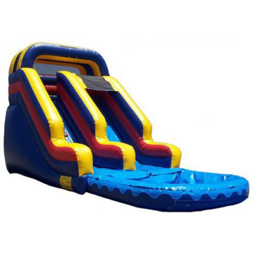 inflatable double lane slip slide inflatable water slide/blue water slide 095