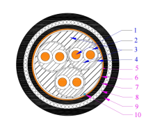 Cu/PE/CWB/SWA/PVC Computer Cable