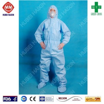 Nonwoven disposable fireproof overall