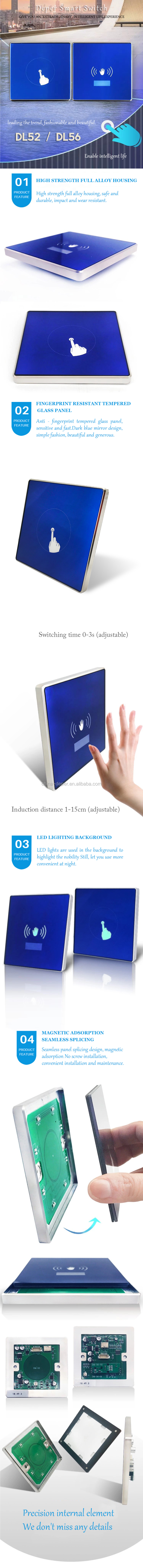 hand inductive touchless sensor switch for automatic door