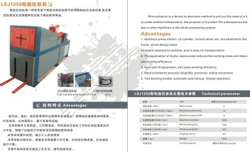 Tire Cutter as Wire Bead cutter GQC350