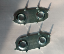 Heterotypic Stampings  Six tooth nut