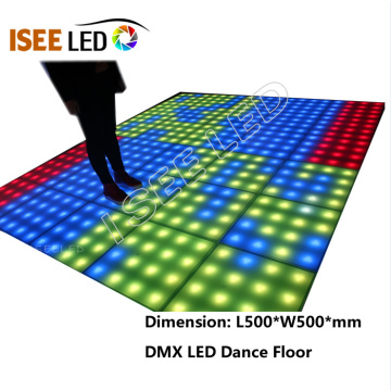 Panneau lumineux de piste de danse à LED progressif carré