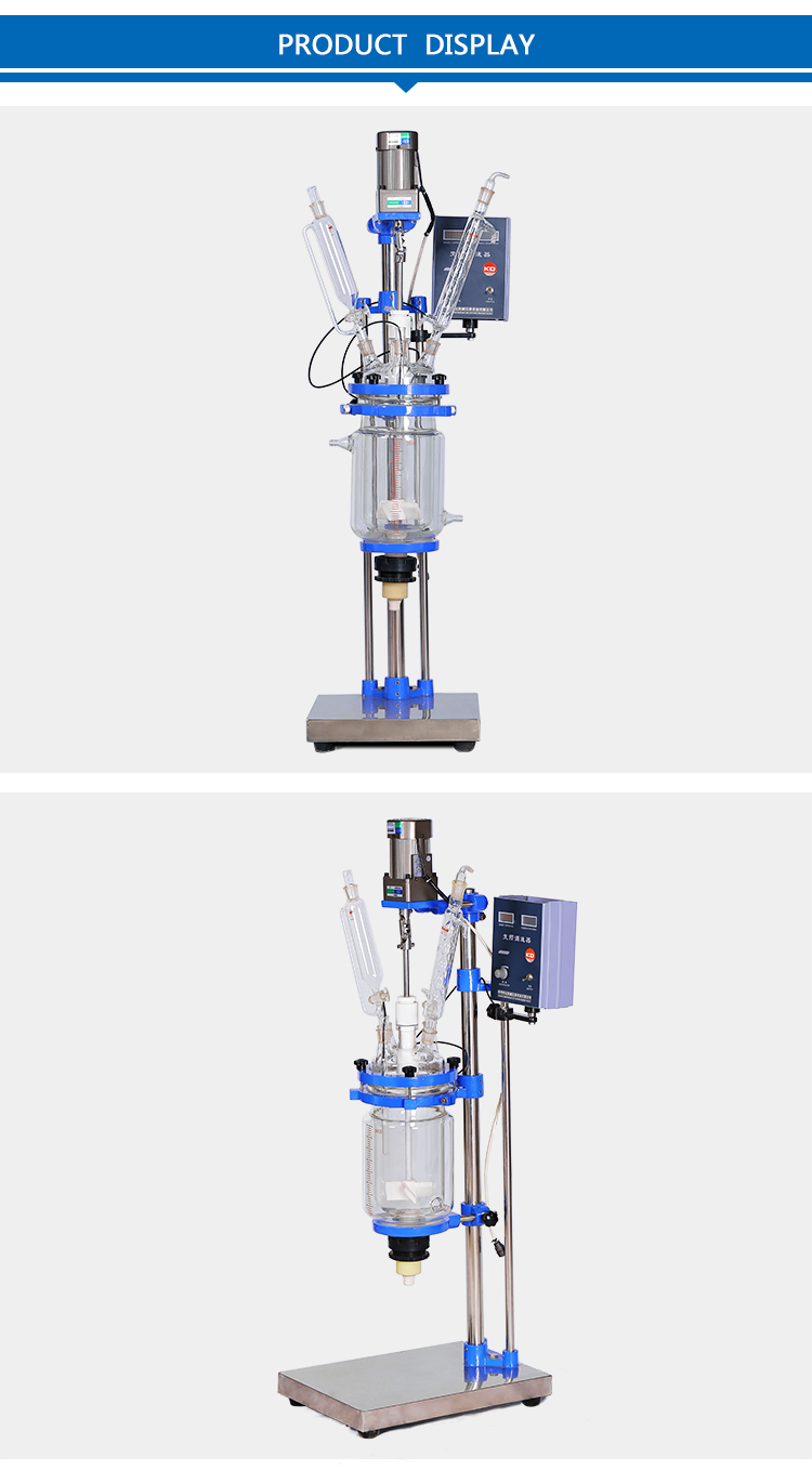  Energy-Saving distiller Glass Chemical Reactor price 3L