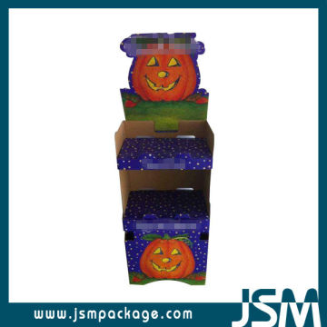 Paper display stand displaying shelf customized