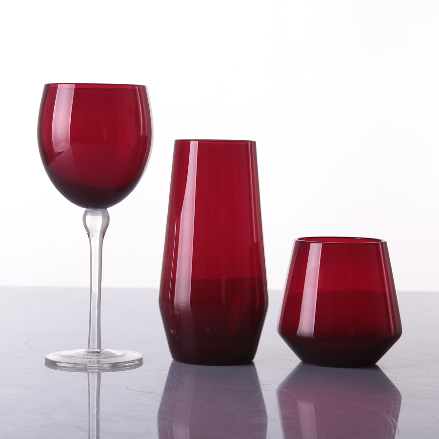 Br 9005 9006wedding Colored Long Stem Goblet Cup Red Wine Glass