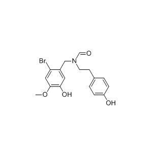 N-(p-Hydroxyphenethyl)-N-(2-bromo-5-hydroxy-4-methoxybenzyl)formamide CAS 122584-18-3