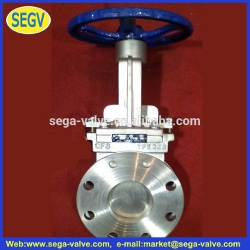 pneumatic operated gate valve 3 way knife gate valve