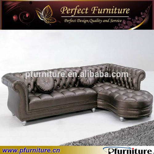 Modern used L shaped leather sofa PFS6002