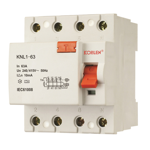 Reststromleiter KNL1-63 3KA CB 4p