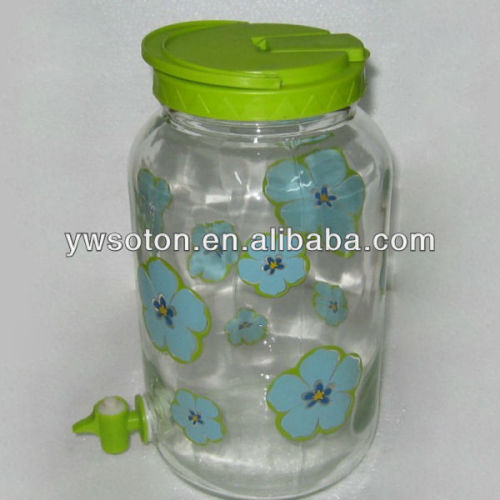 glass sun tea jar