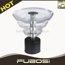 Hot sale Curtain Pole finials/ 3 layers glass curtain finials for mini curtain rod