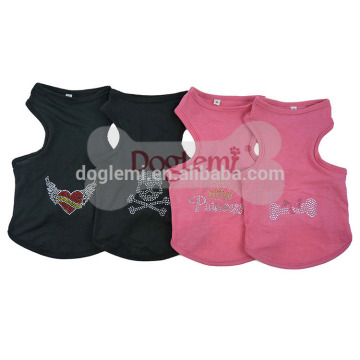 Dog T-shirt Blinging Rhinstones Pet Cloth Dog Apparel