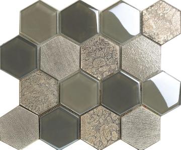 Big Hexagon Cold Spray Decoration Mosaic