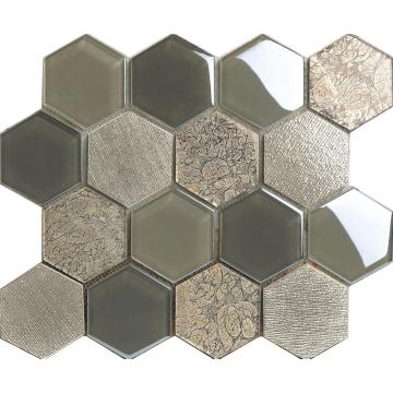 Big Hexagon Cold Spray Decoration Mosaic