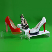 Acrylic Rack Shoe Display Stand Holder with Price Tag